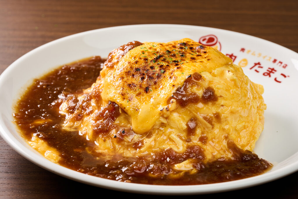 ステーキソース＆炙りチーズオムライス