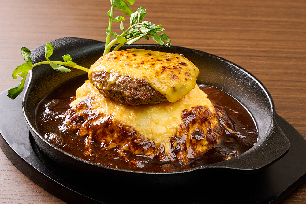 チーズハンバーグオム